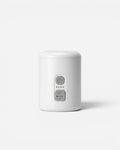 Front view of Lavnex VoxAir Pro™ portable air pump in Arctic White color with matte finish and minimalist design