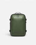Front view of Lavnex ZoraPack Mini™ backpack in Forest Olive color with matte finish and minimalist design
