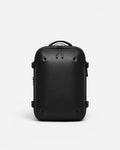 Front view of Lavnex ZoraPack Mini™ backpack in Jet Black color with sleek matte finish and minimalist design