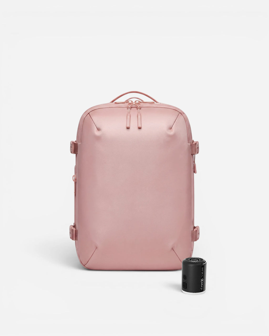 Front view of Lavnex ZoraPack Mini™ backpack in Rose Blush color with matte finish and minimalist design