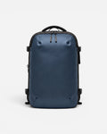 Front view of Lavnex ZoraPack Pro backpack in Midnight Navy color with matte finish and minimalist design