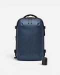 Front view of Lavnex ZoraPack Pro backpack in Midnight Navy color with matte finish and minimalist design