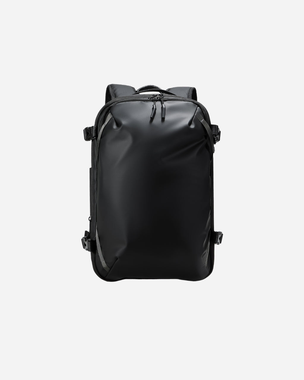 Lavnex SpacePack Pro black water-resistant minimalist backpack with top handle and multiple zippered compartments